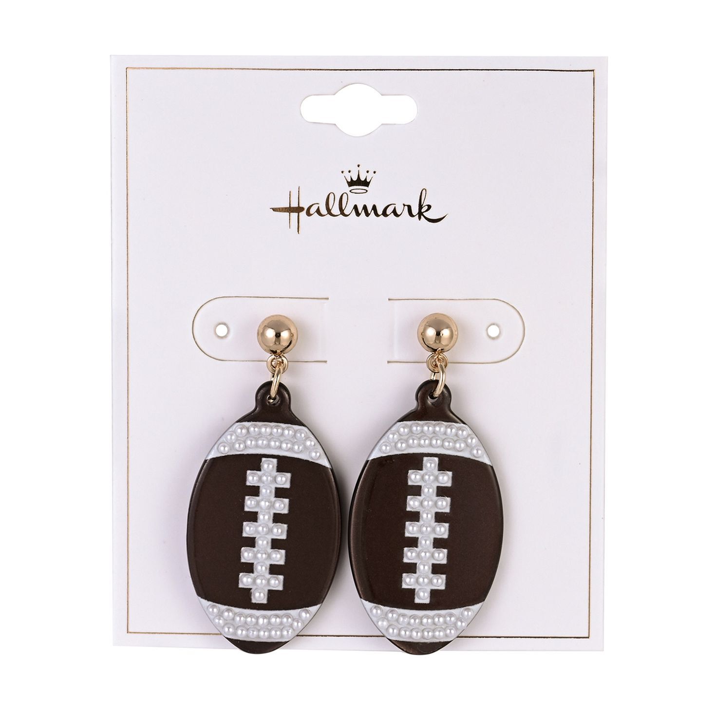 Game Day Football Earrings  image number 4