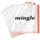 Black and White "Mingle" Cocktail Napkins, Set of 16