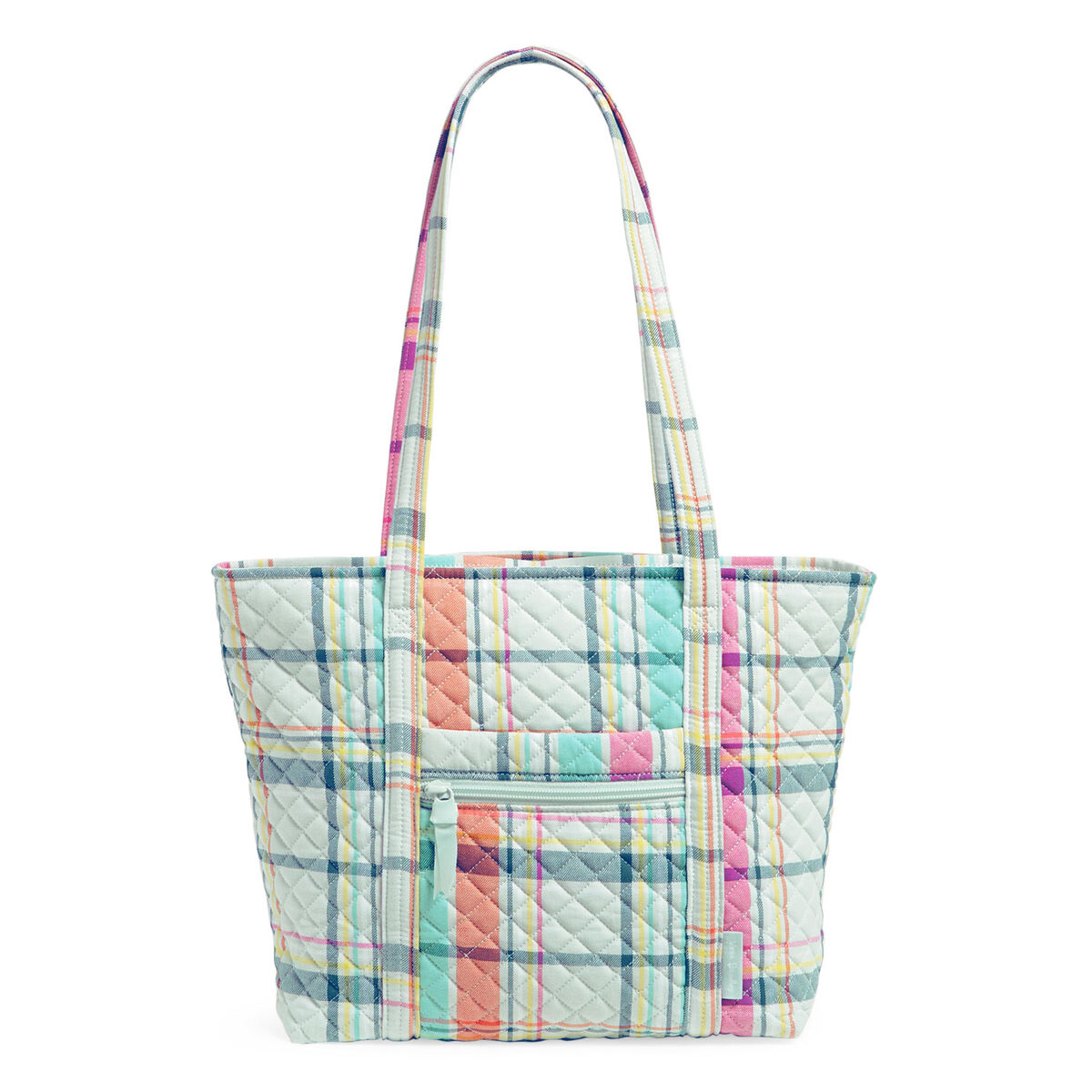 Vera Bradley Small Vera Tote Bag in Pastel Plaid Handbags & Purses