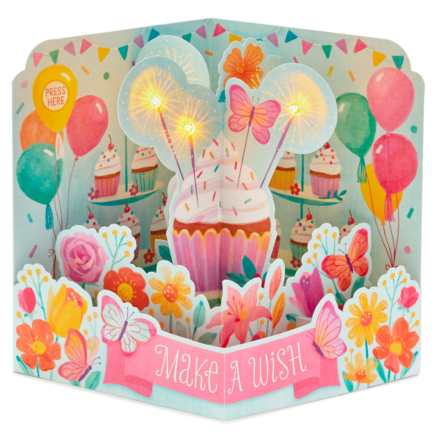 Make a Wish Musical 3D Pop-Up Birthday Card With Light for only USD 8.99 | Hallmark