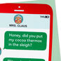 Texting Santa Funny Romantic Christmas Card for Her, , large image number 4