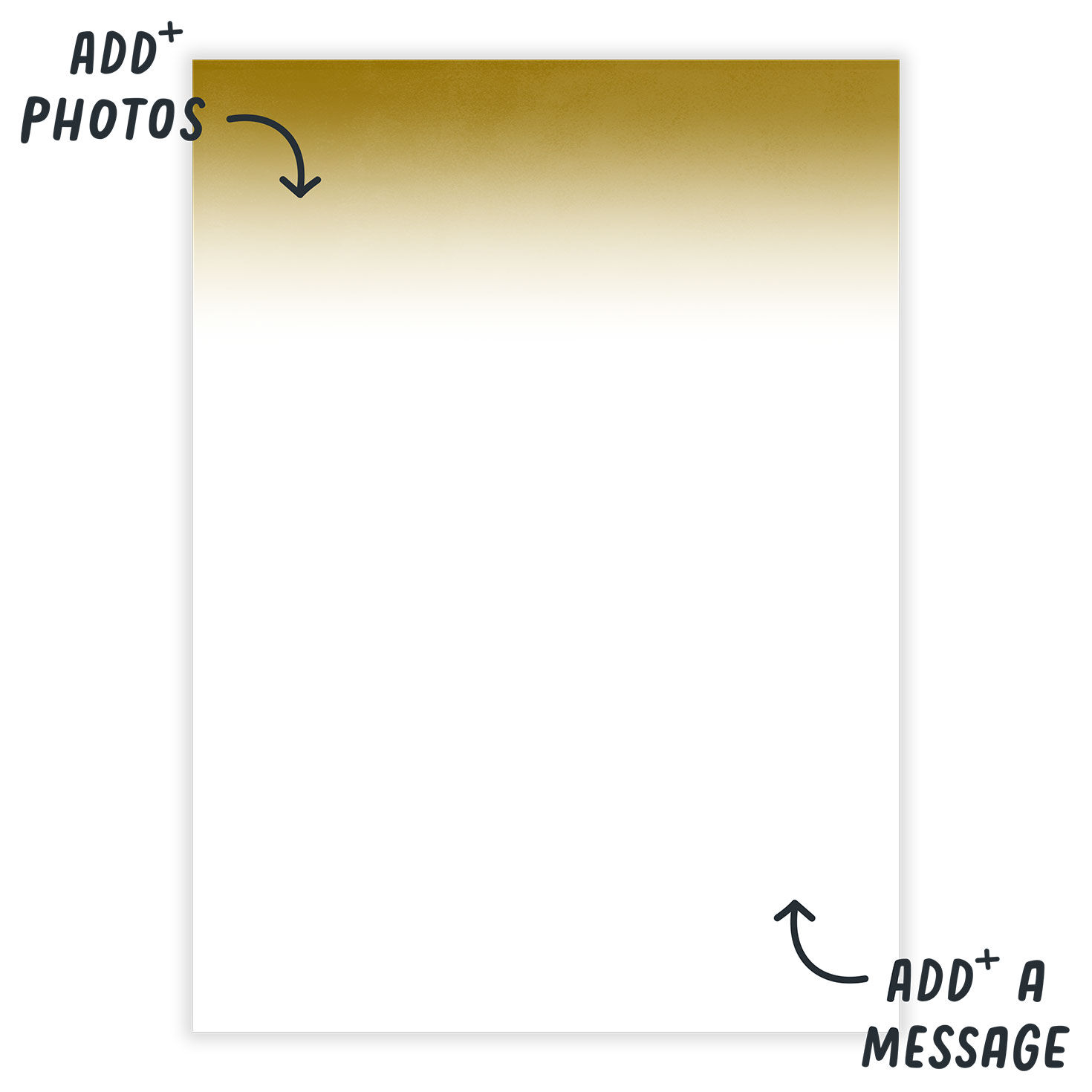 Personalized Gold Best Day Ever Photo Card  image number 3