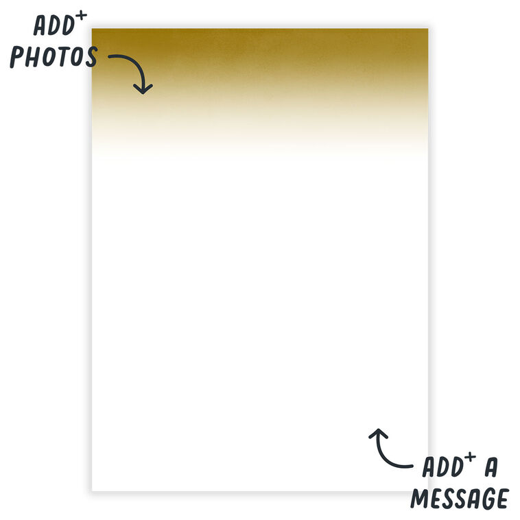 Personalized Gold Best Day Ever Photo Card  image number 3