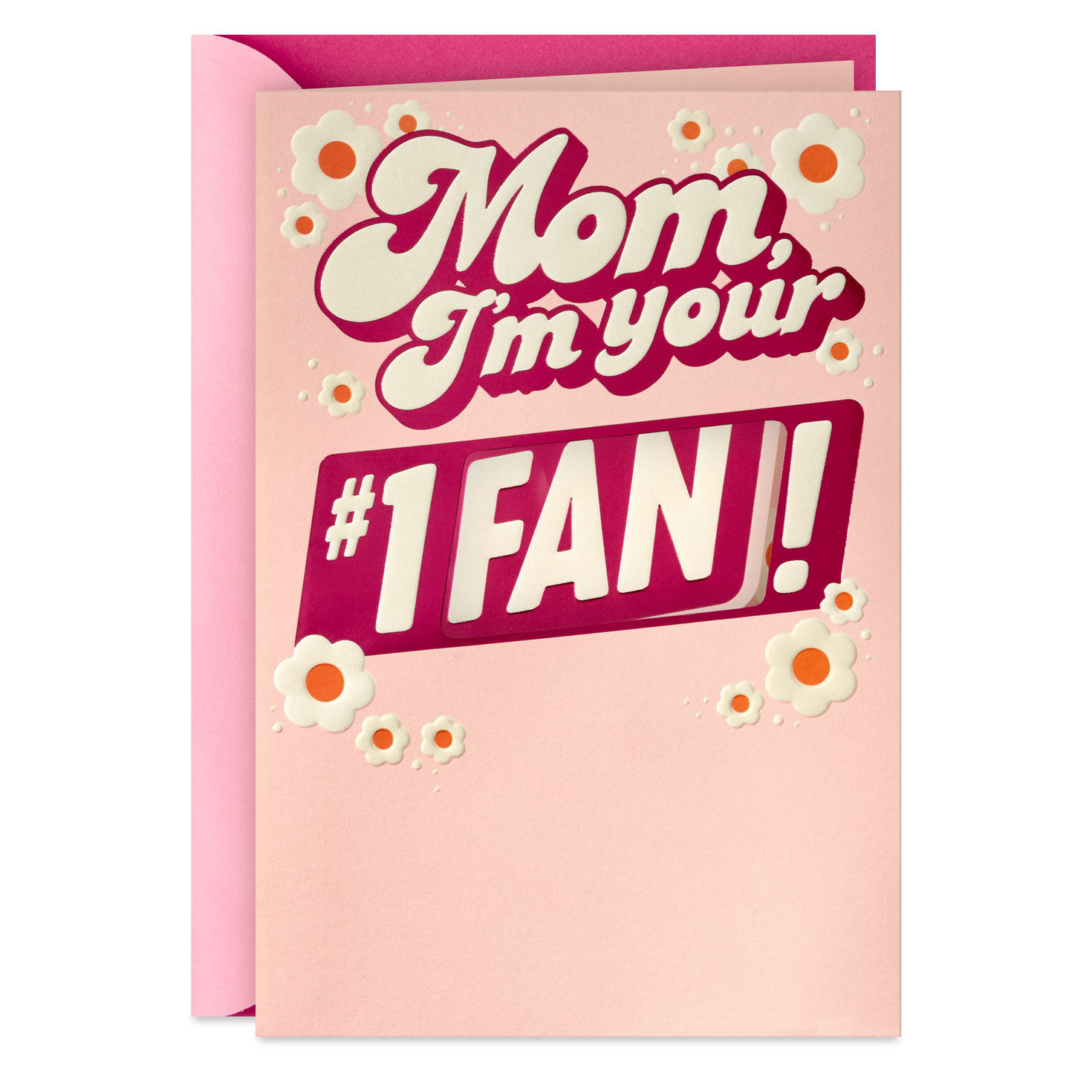 Number 1 Fan Pop-Up Birthday Card for Mom