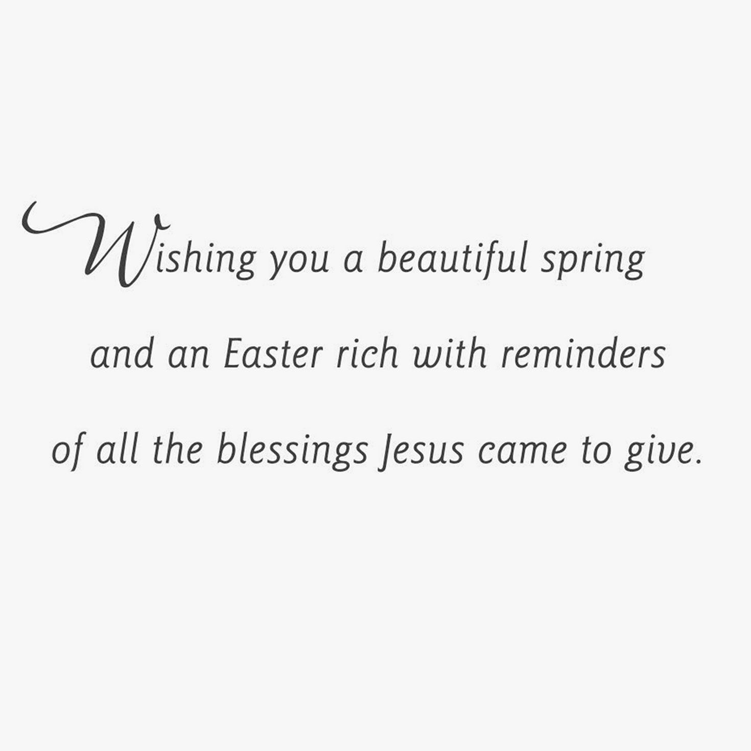 Yellow and Purple Flowers Christian Easter Cards sentiment image number 3