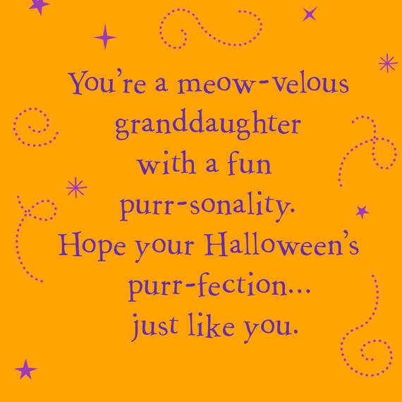 You're Meow-velous Cat Halloween Card for Granddaughter, , large image number 2