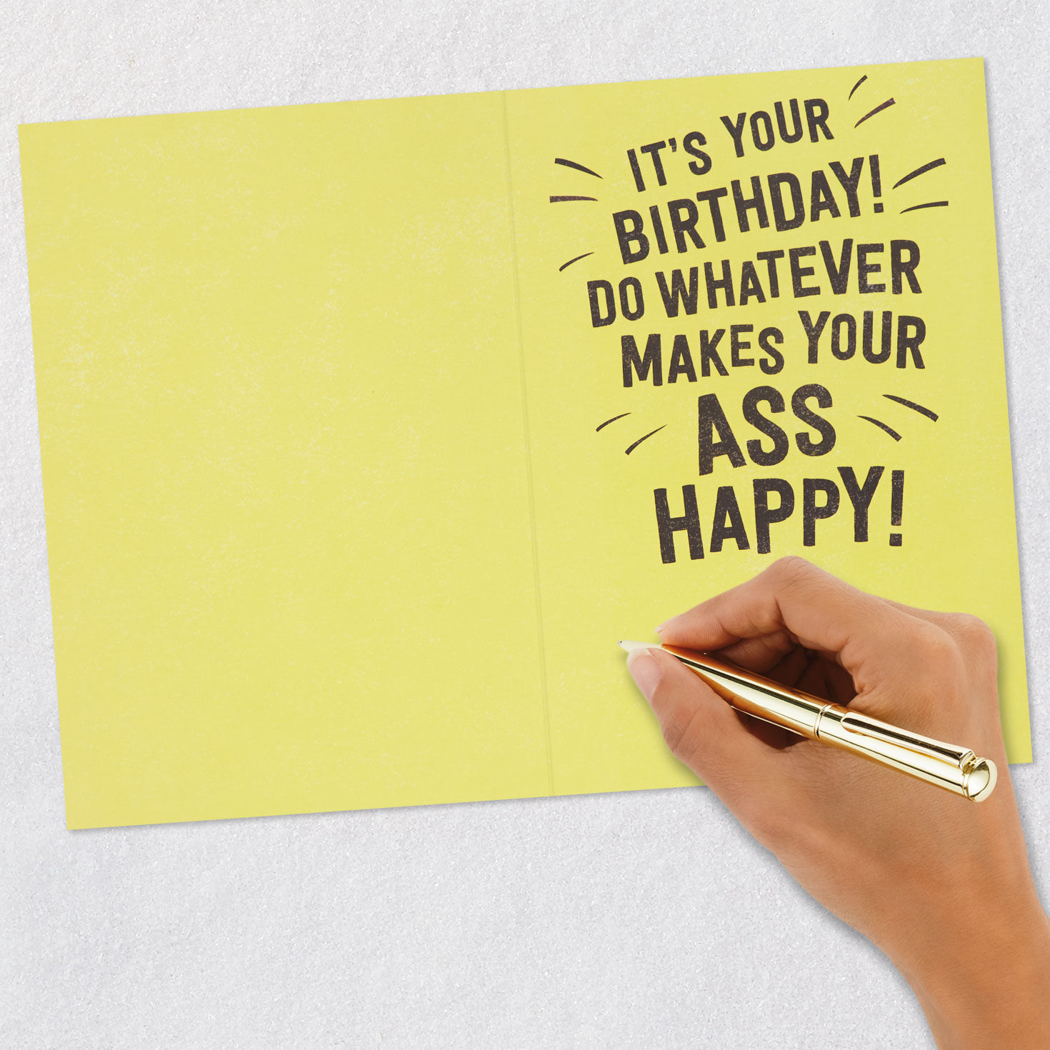Donkey Ass Funny Birthday Card signing card image number 6