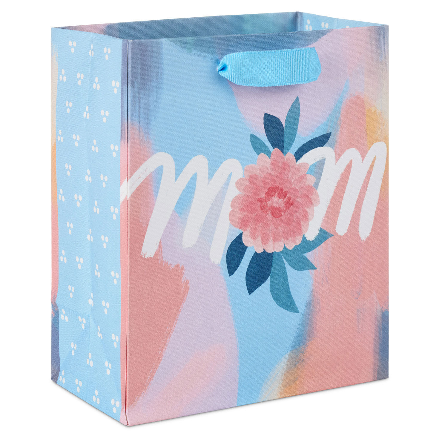 6.5" Pastel Brushstrokes Small Gift Bag for Mom