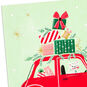 Vintage Car With Gifts Christmas Card Card Front Detail image number 4
