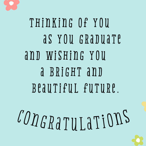 Bright and Beautiful Future High School Graduation Card for Her, 