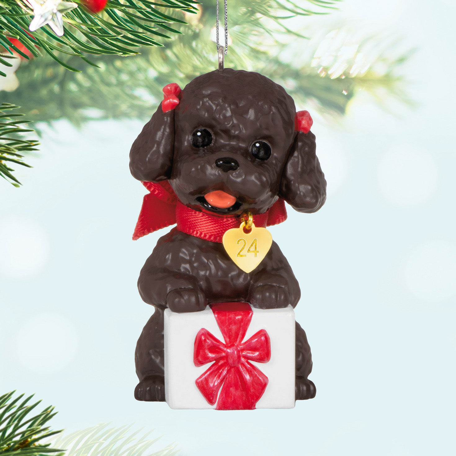 Puppy Love Poodle 2024 Ornament Keepsake Ornaments Hallmark