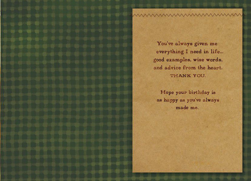 Fall Landscape Birthday Card for Dad