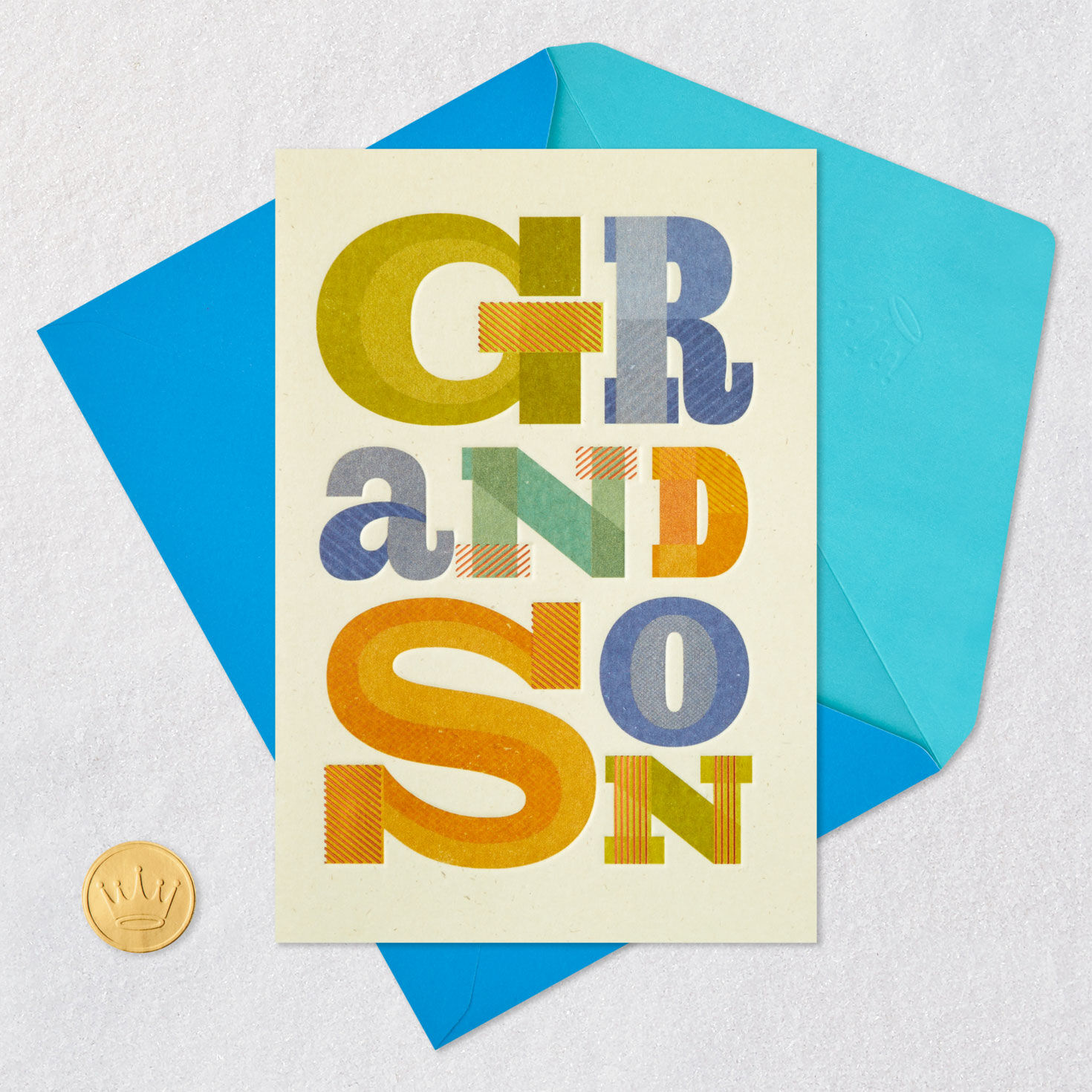Bold Lettering Birthday Card for Grandson  image number 5
