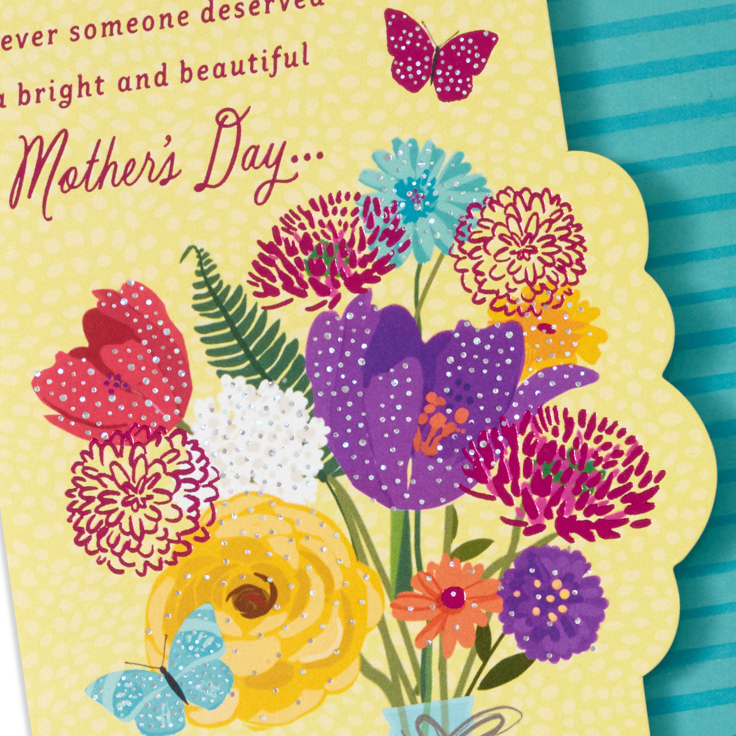 Colorful Bouquet Mother's Day Card Card Front Detail image number 4