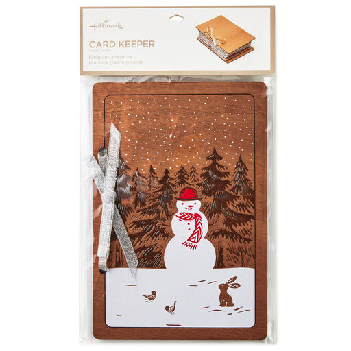 Snowman Holiday Card Keeper, 
