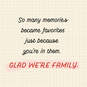 Glad We're Family Customizable Valentine's Day Card With Relative Stickers, , large image number 2