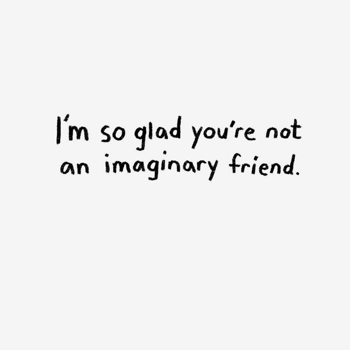 Imaginary Friend Unicorn Funny Birthday Card Sentiment image number 2