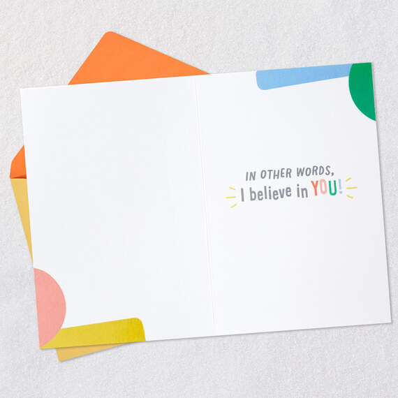 Little World Changers™ I Believe in You Good Luck Card, , large image number 3
