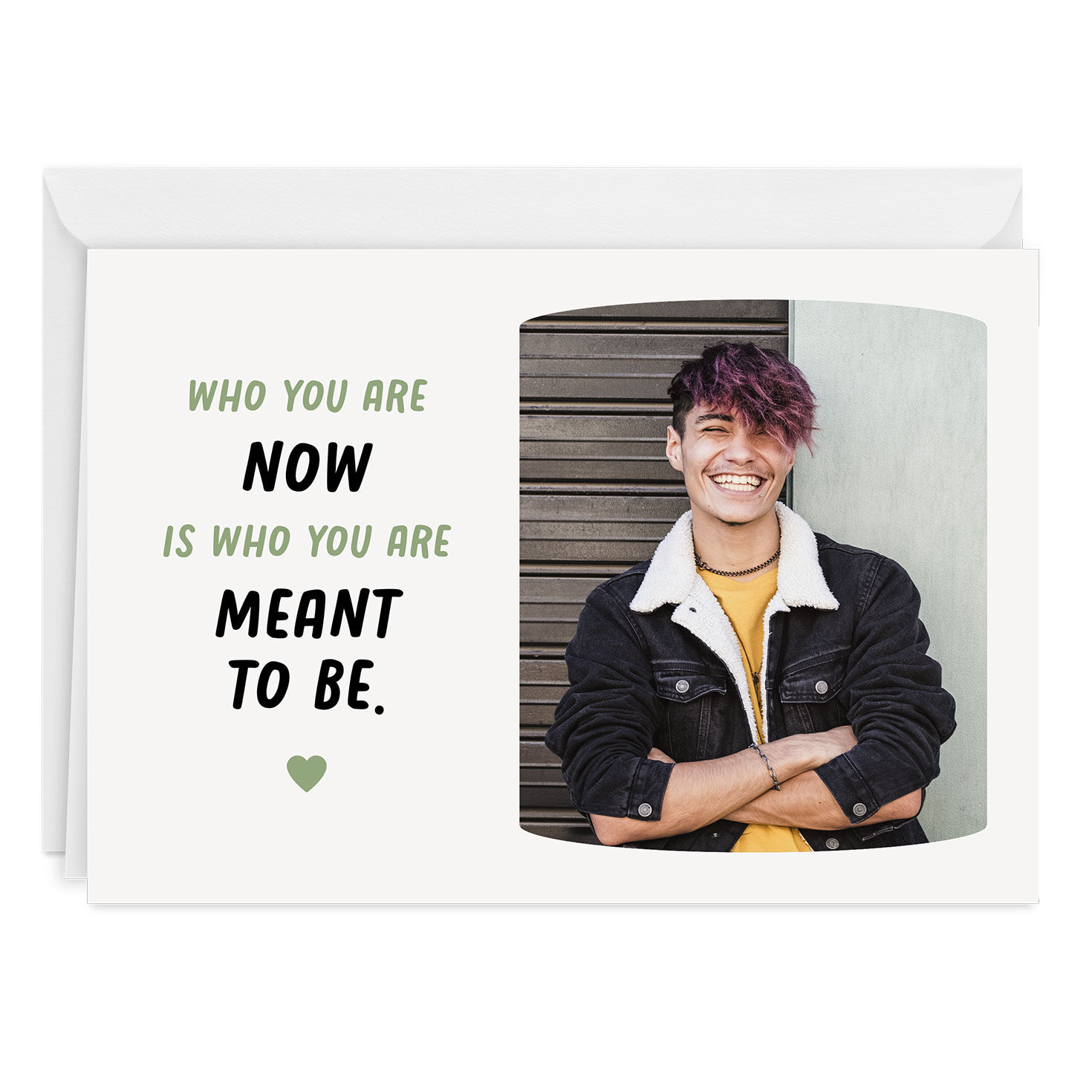 Proud of Who You Are Custom Encouragement Card