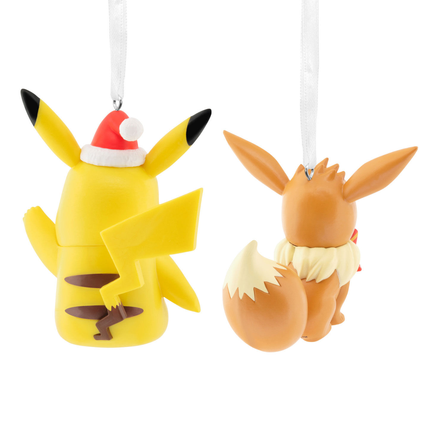 Pok&eacute;mon Pikachu and Eevee Christmas Ornaments Back image number 9