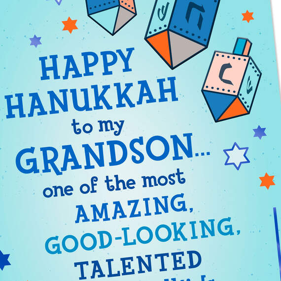 Amazing and Talented Funny Hanukkah Card for Grandson, , large image number 4