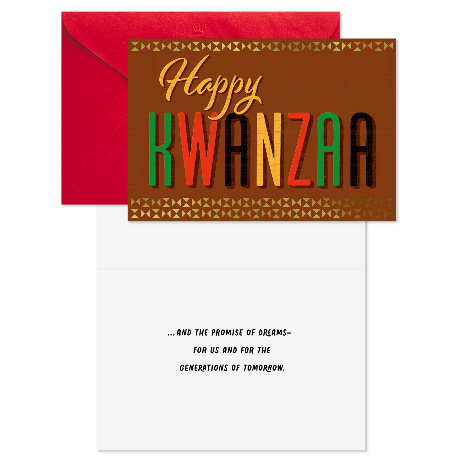 A Time of Reflection and Gratefulness Assorted Kwanzaa Cards, Pack of 6, , large image number 3