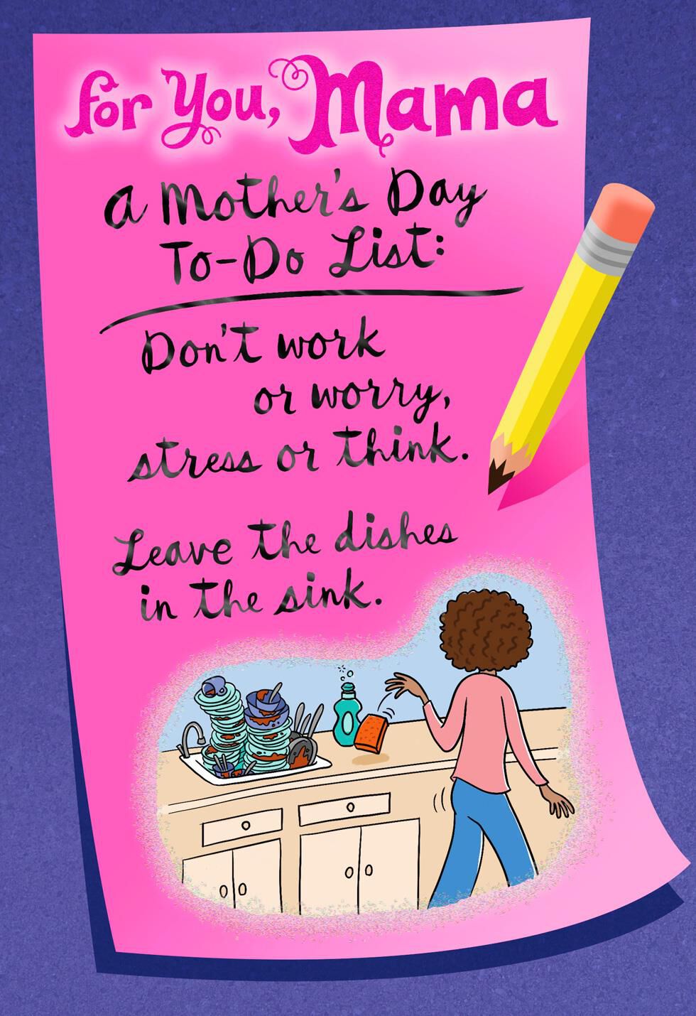 Mama's To-Do List Mother's Day Card