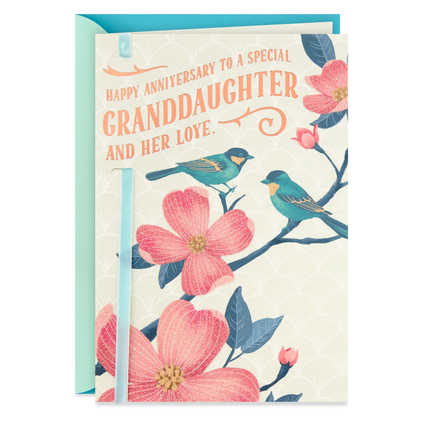 Dogwood Blooms Anniversary Card For A Granddaughter And Her Love