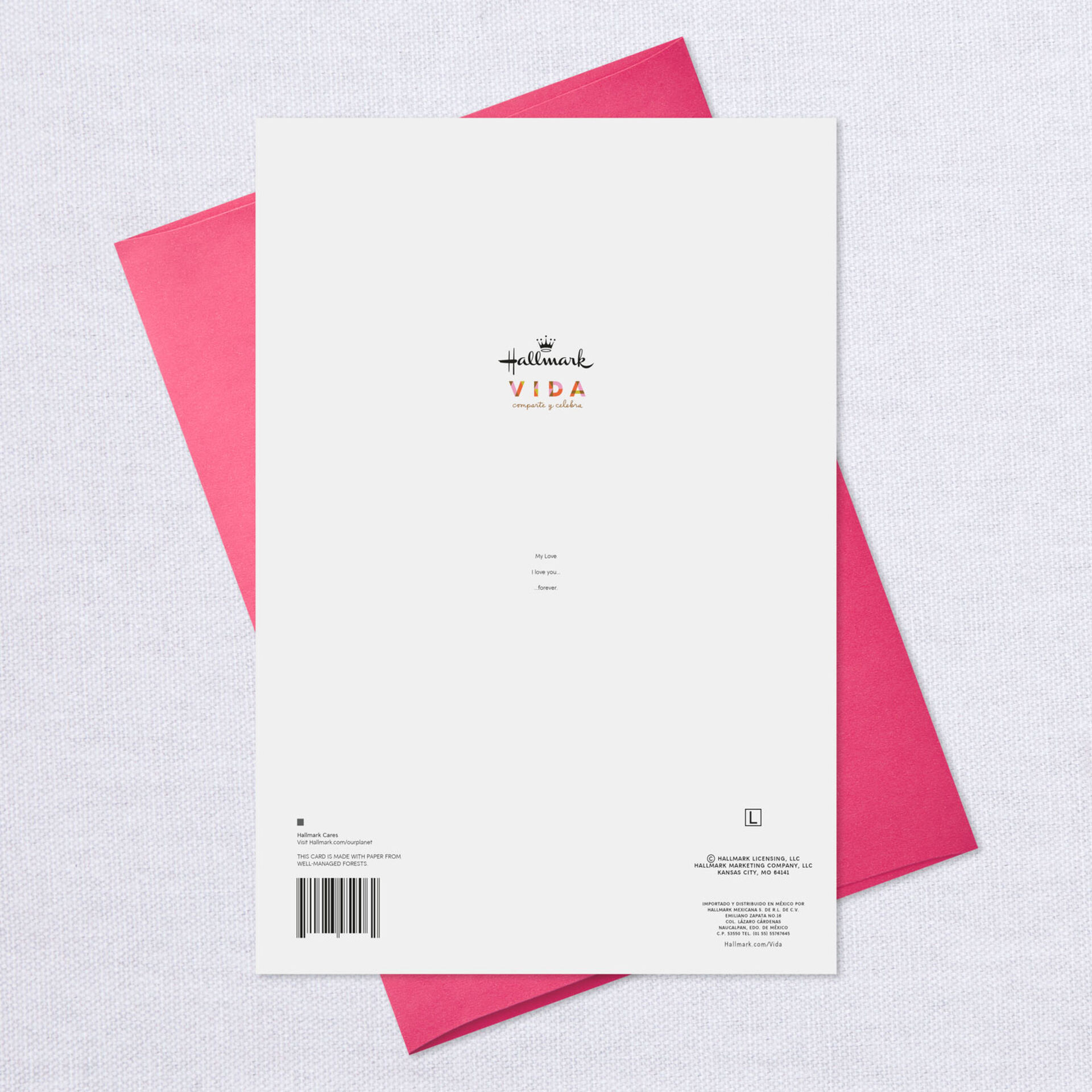 Love You Forever Jumbo Spanish Language Love Card 12 25 Greeting Cards Hallmark