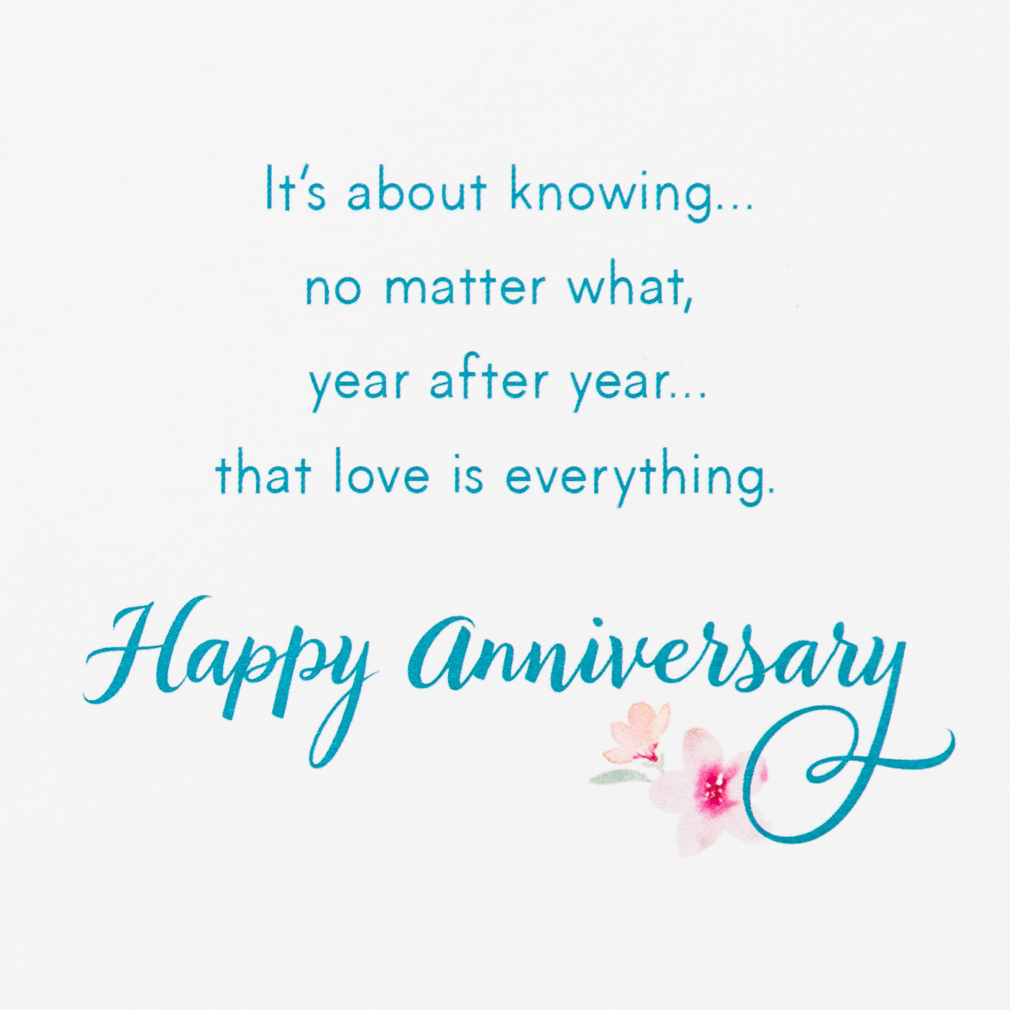 Flowers on White Plank 60th Anniversary Card Sentiment image number 3