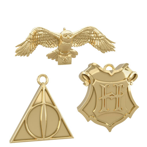 Mini Harry Potter™ The Wizarding World™ Metal Ornaments, Set of 3, 
