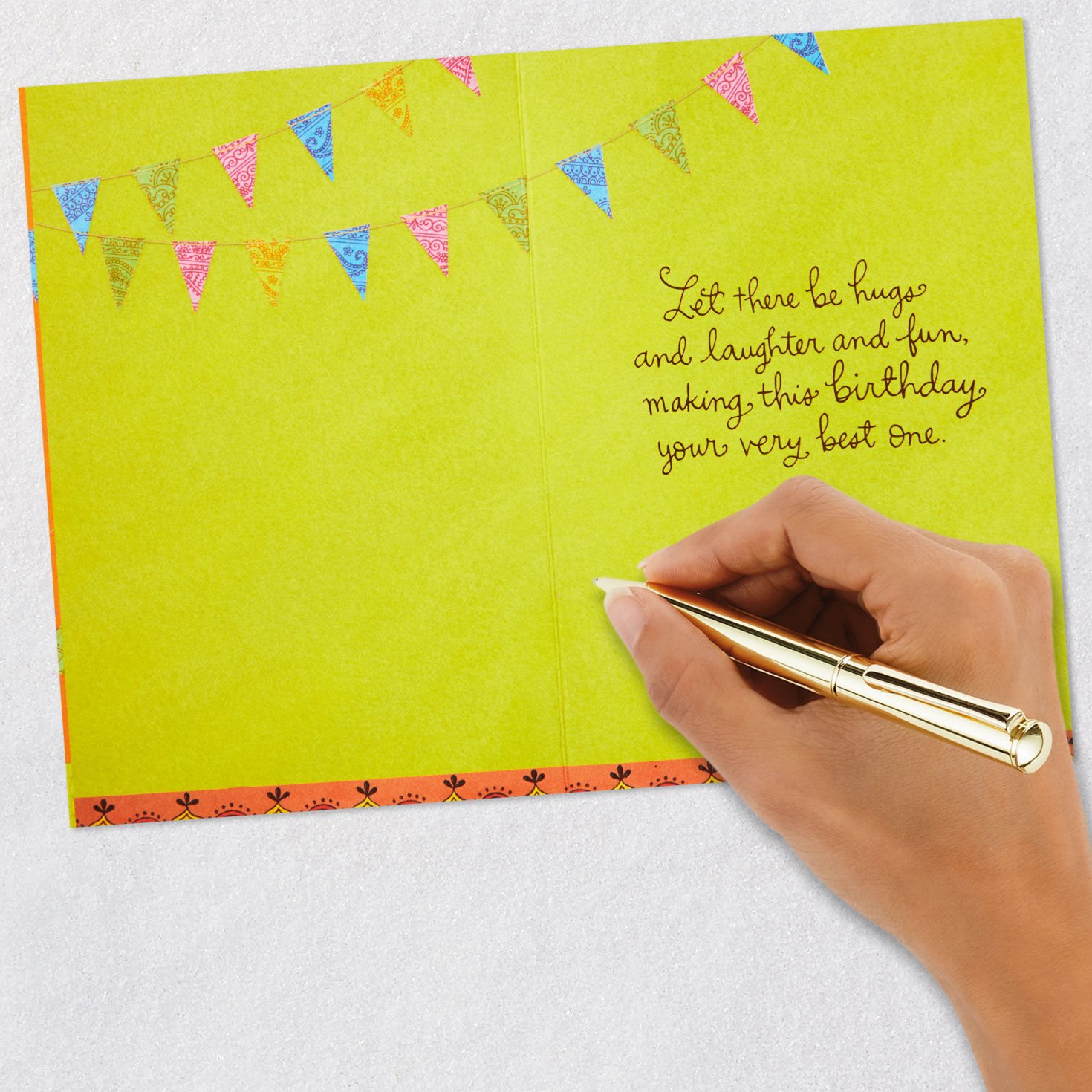 Layered Cake Birthday Card signing card image number 6