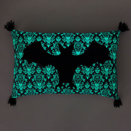 Disney The Haunted Mansion Glow-in-the-Dark Bat Pillow, 12x20, 