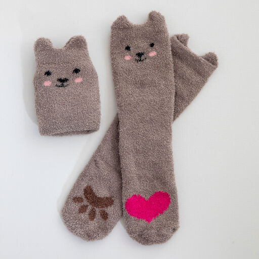 Natural Life Brown Bear Cozy Socks, 