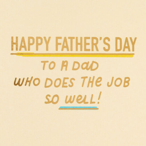 Peanuts® Snoopy and Woodstock Big Job Father's Day Card, 