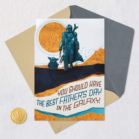 Star Wars™ The Mandalorian™ and Grogu™ Best in the Galaxy Father's Day Card, , large image number 5