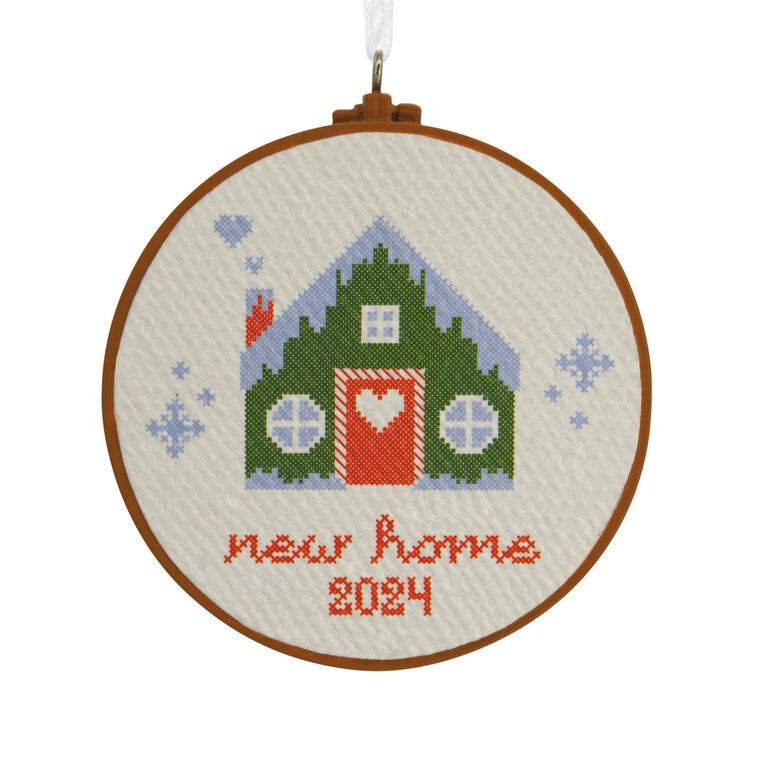 New Home Cross-Stitch 2024 Hallmark Ornament