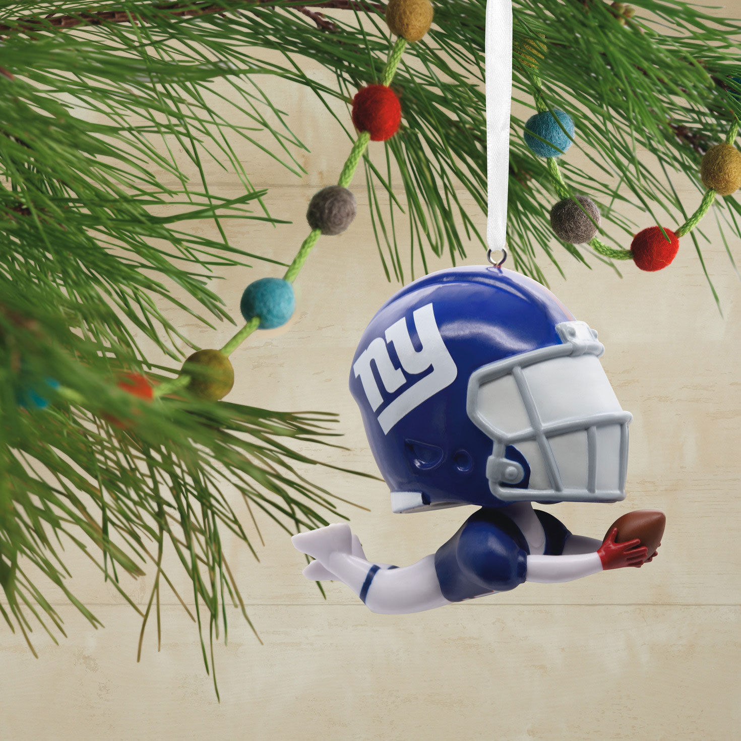 NFL New York Giants Bouncing Buddy Hallmark Ornament Hallmark
