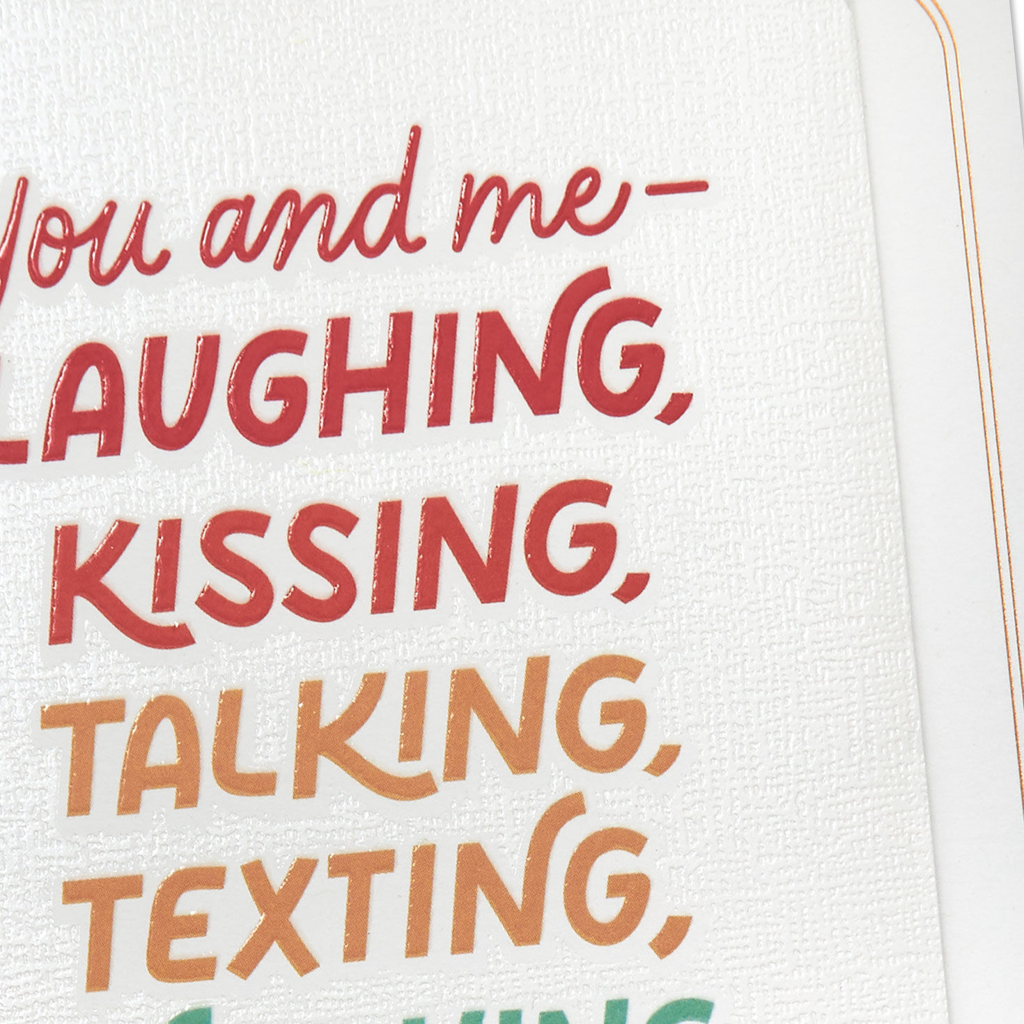 Colorful Lettering Romantic Love Card Card Front Detail image number 4