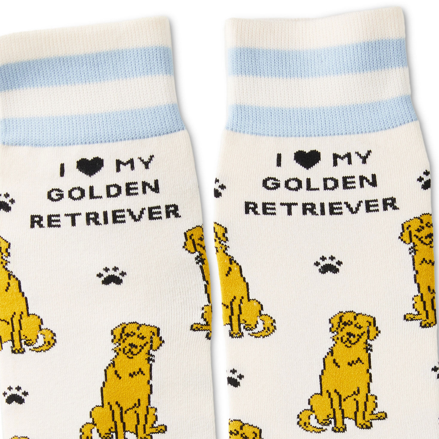 I Love My Golden Retriever Novelty Socks  image number 3