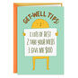 Get Well Tips Funny Card for Illness Card Front image number 1