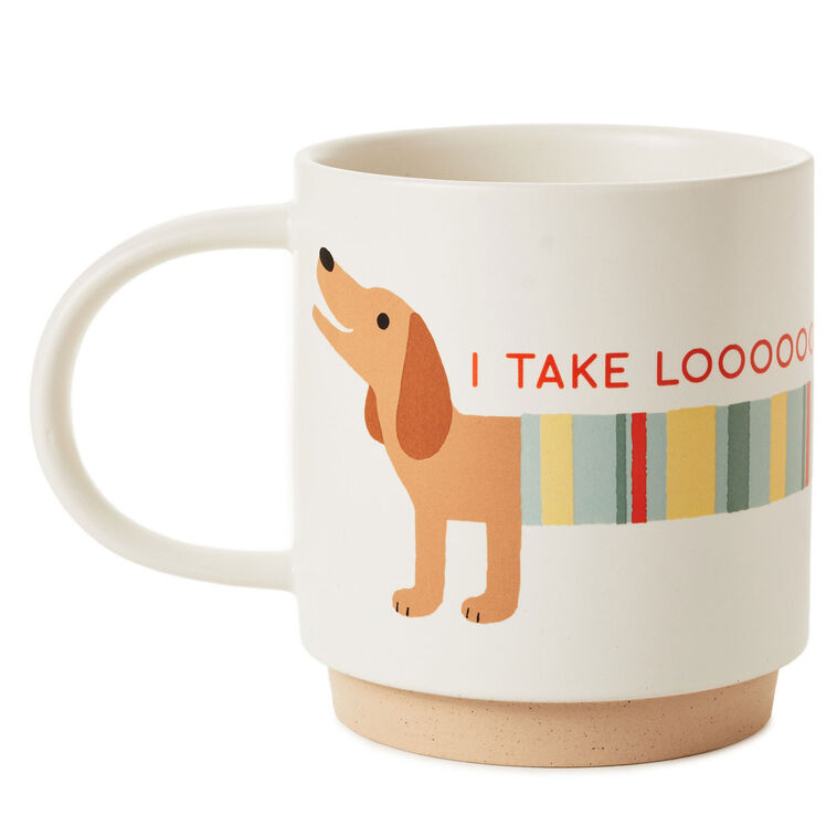 Dachshund Long Breaks Funny Mug, 16 oz.