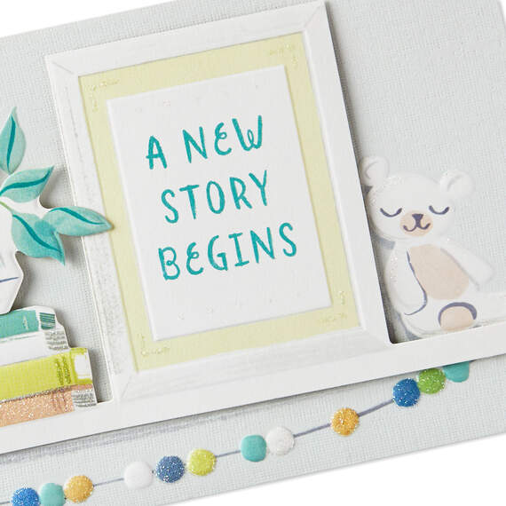 A New Story Begins New Baby Card, , large image number 4