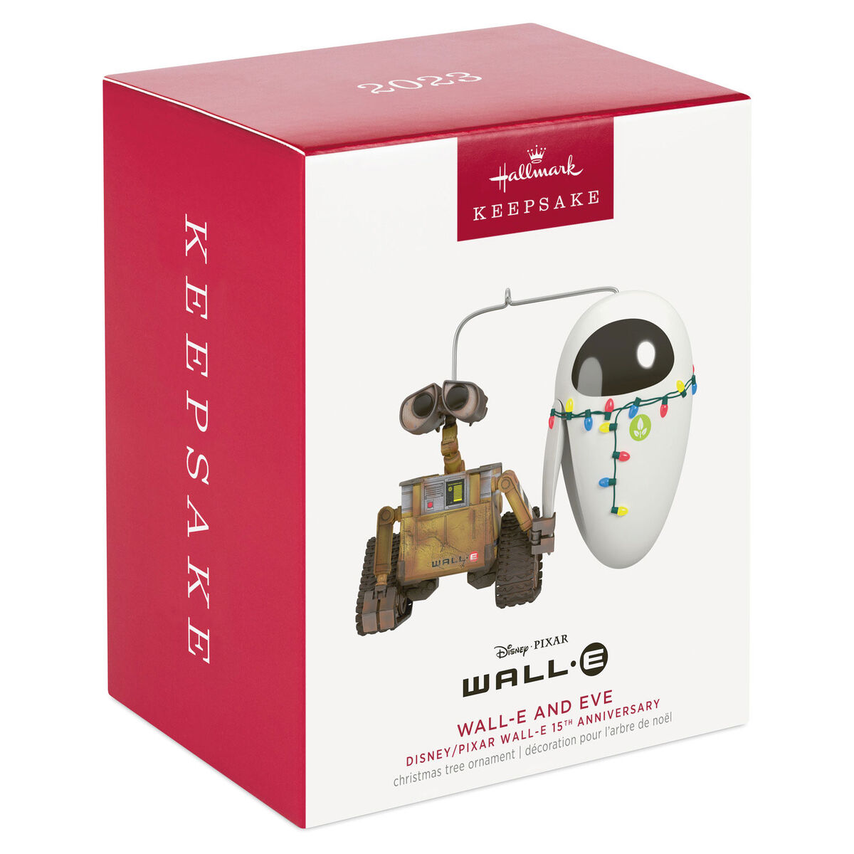 Disney/Pixar WallE 15th Anniversary WallE and Eve Ornament Keepsake