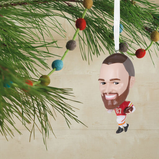 NFL Kansas City Chiefs Travis Kelce Bouncing Buddy Hallmark Ornament, 