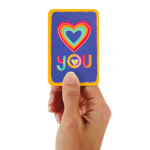 3.25" Mini Heart You So Much Love Card