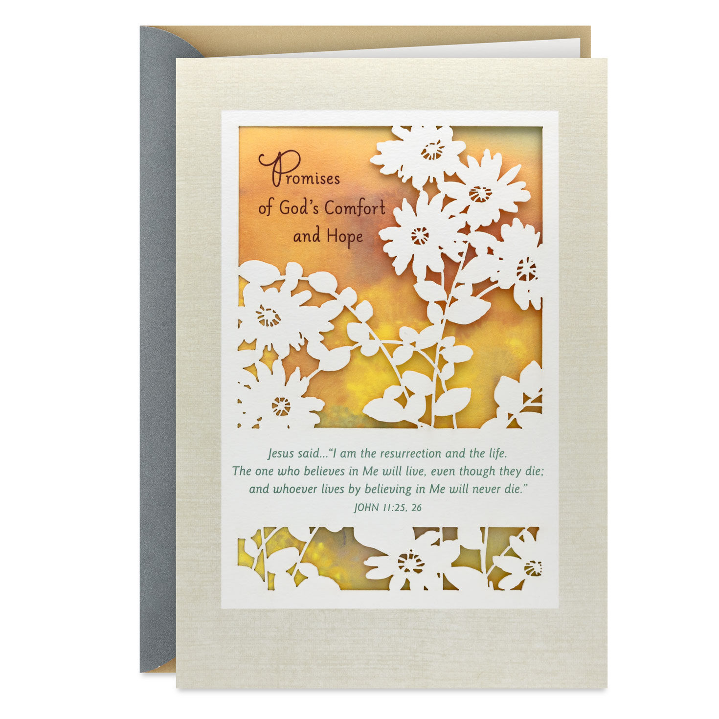 Promises of Comfort and Hope Religious Sympathy Card