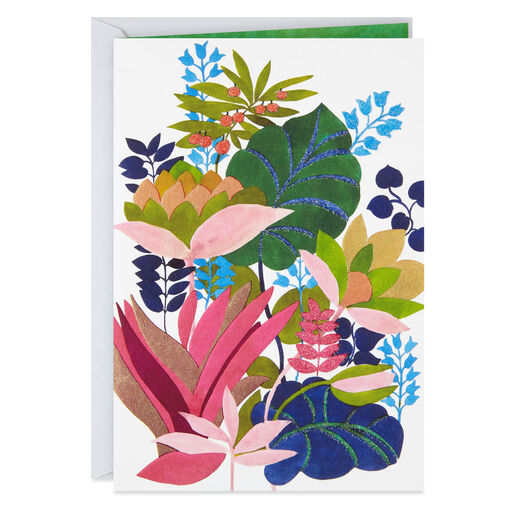 UNICEF Vibrant Flowers and Leaves Thank You Card, 