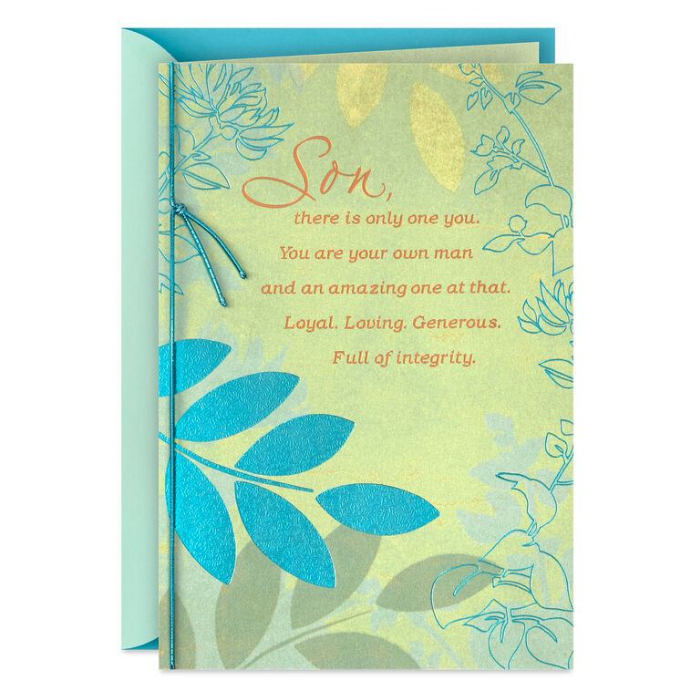 You Are Your Own Man Birthday Card for Son