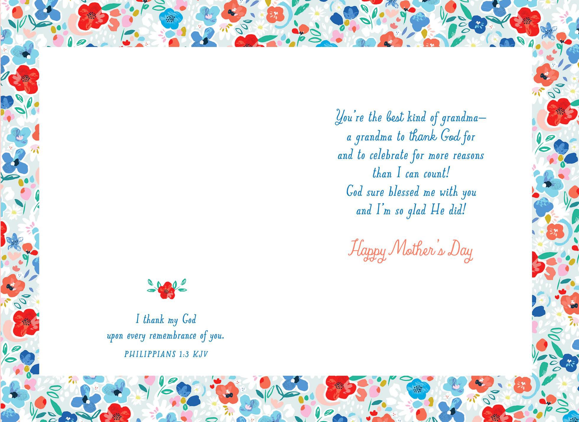Tea Time Religious Mother's Day Card for Grandmother